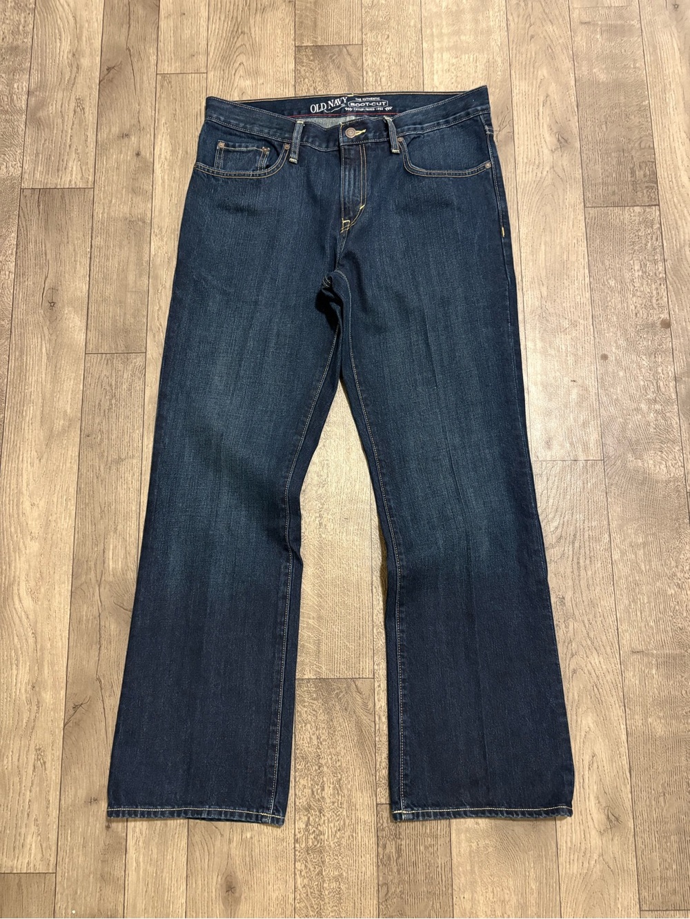 Old Navy Dark Blue Wash Bootcut Jeans